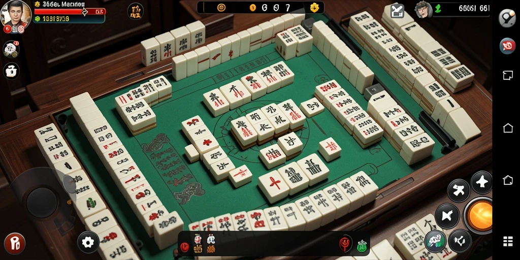 Gameplay Mahjong seru dengan desain yang menarik.