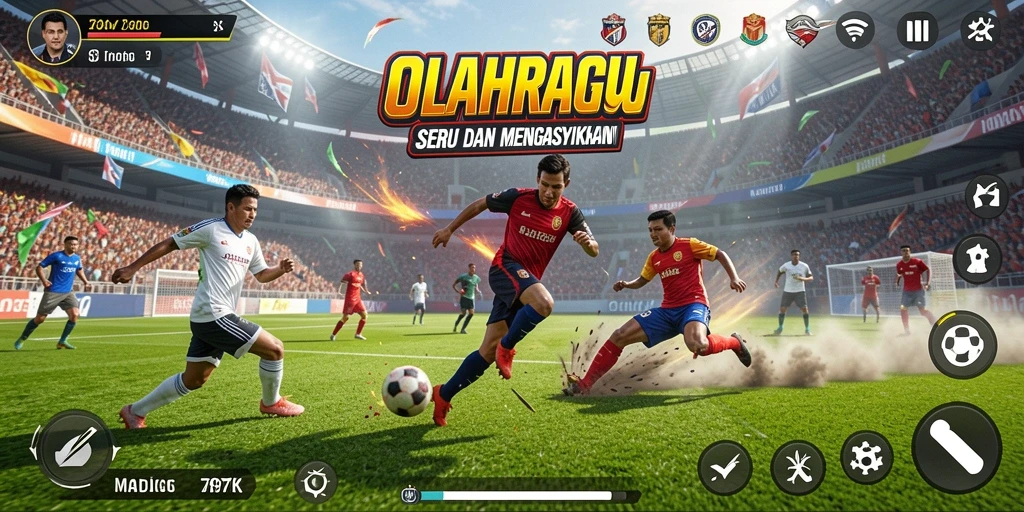 Tampilan permainan 797K yang menarik dan penuh aksi olahraga.
