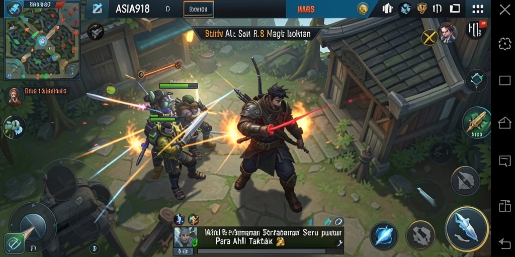 Screenshot gameplay ASIA918 menampilkan aksi strategi yang seru.