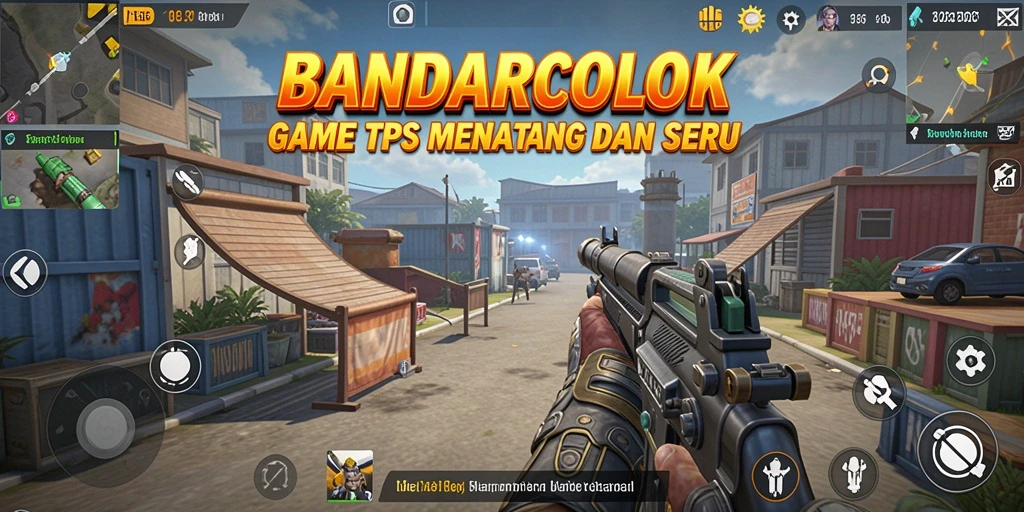 Tangkapan layar utama BANDARCOLOK menampilkan aksi gameplay TPS yang dinamis.