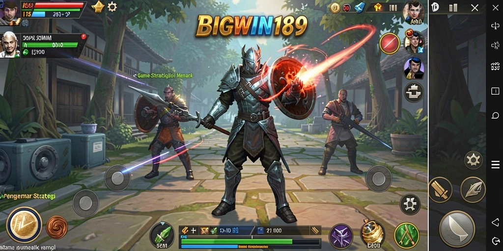 Screenshot gameplay BIGWIN189 menampilkan pertempuran strategis yang mendebarkan.