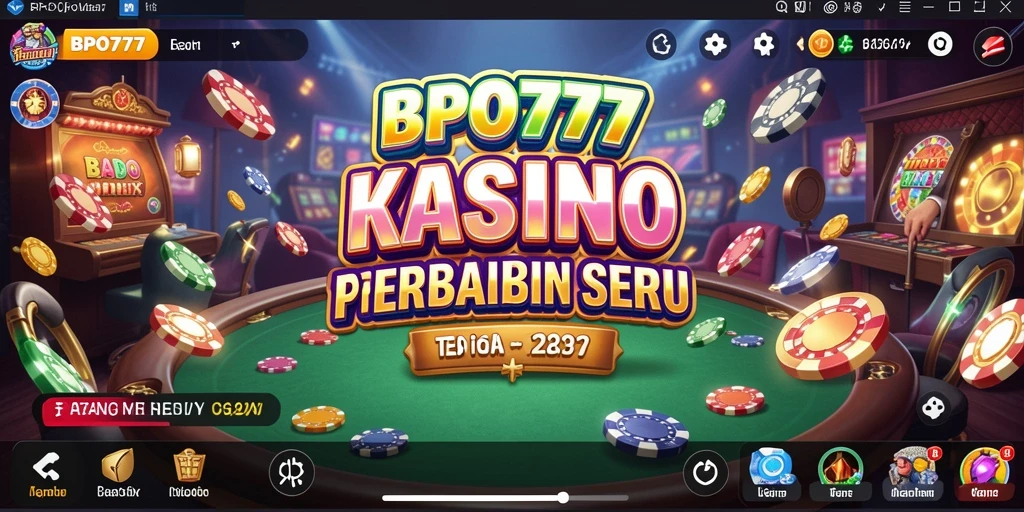 Screenshot utama BPO777 menampilkan gameplay Kasino yang mengasyikkan.