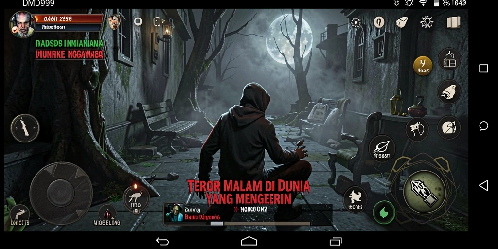 Tangkapan layar DMD999 menampilkan gameplay horror yang mendebarkan dan penuh ketegangan.
