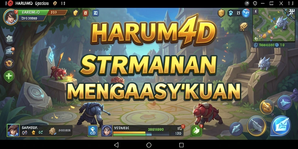 Tampilan gameplay menarik dari HARUM4D dengan aksi strategi seru.