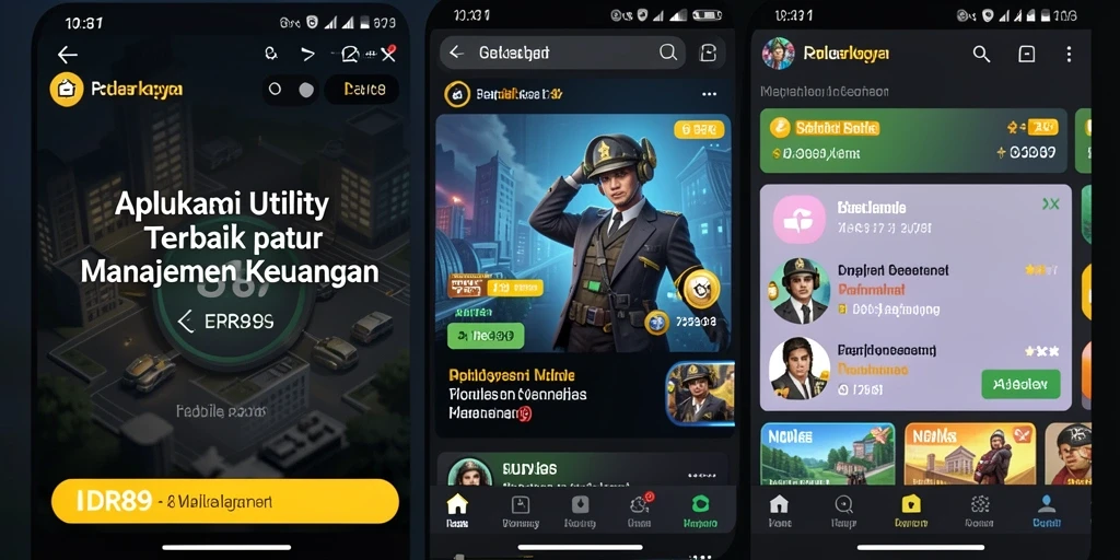 Tampilan antarmuka IDR89 yang user-friendly dan informatif.