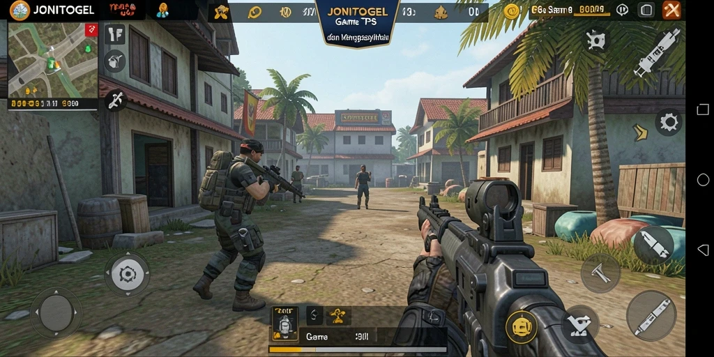 Tangkapan layar <strong>JONITOGEL</strong> menunjukkan aksi seru dalam gameplay TPS.