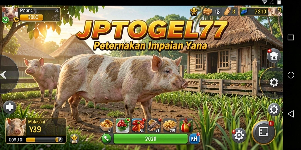 Tampilan gameplay <strong>JPTOGEL77</strong> dengan aktivitas bertani yang seru dan menyenangkan.