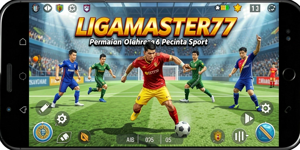 Tampilan gameplay LIGAMASTER77 yang seru dan kompetitif.
