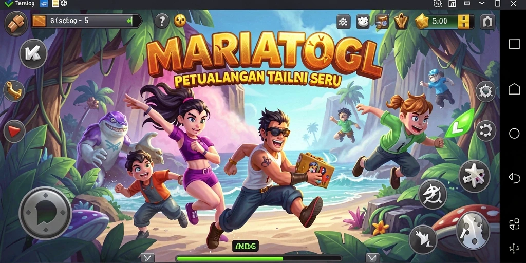 Screenshot gameplay MARIATOGL yang menunjukkan petualangan mendebarkan.
