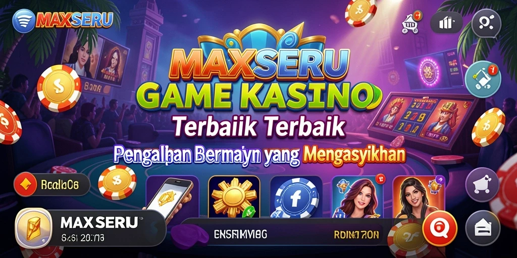 Tangkapan layar gameplay <strong>MAXSERU</strong> menampilkan suasana kasino yang mendebarkan dan grafis yang menarik.