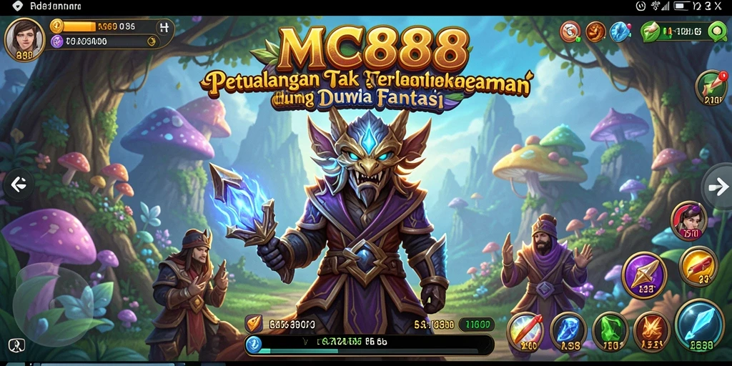 Screenshot gameplay MC888 yang menunjukkan aksi petualangan seru.