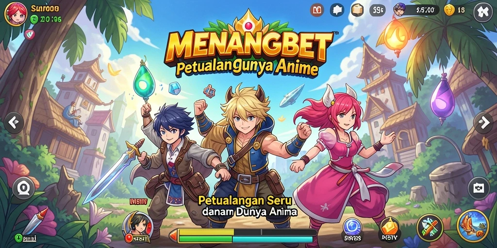 Tampilan menarik dari gameplay <strong>MENANGBET</strong> dalam dunia anime.