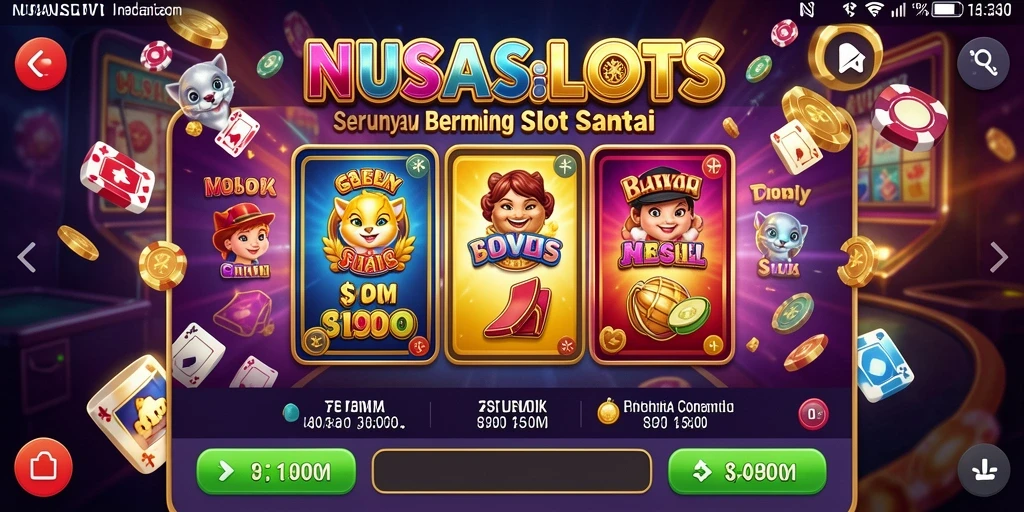 Tangkapan layar gameplay NUSASLOTS yang seru dan penuh warna.
