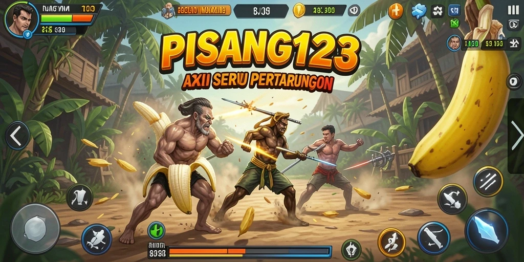 Screenshot PISANG123 menampilkan aksi menegangkan dalam pertempuran.