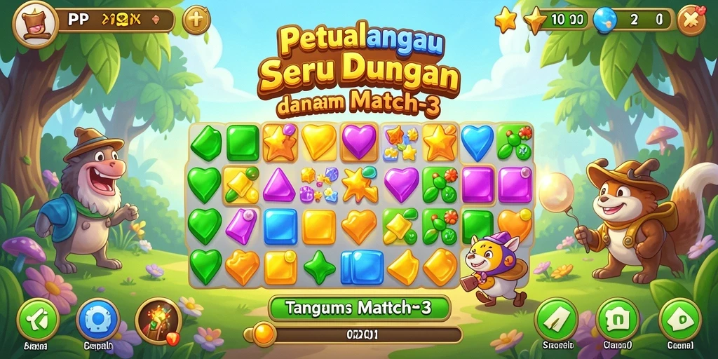 Tampilan gameplay seru dan tantangan menarik di PP123.