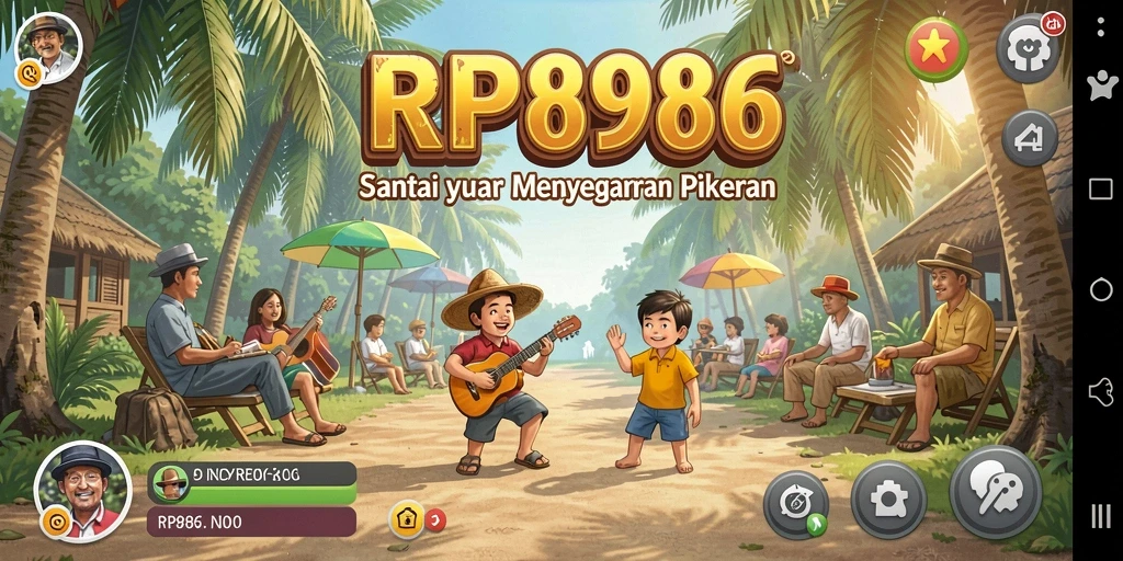 Tampilan dinamis dari gameplay RP886 yang menarik dan menyenangkan.