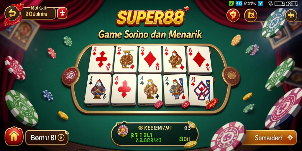 Tampilan gameplay SUPER88 yang menegangkan dan interaktif.