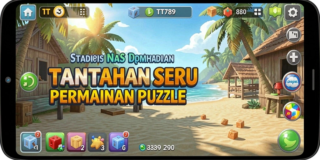 Tampilan gameplay menantang dari game Puzzle TT789.