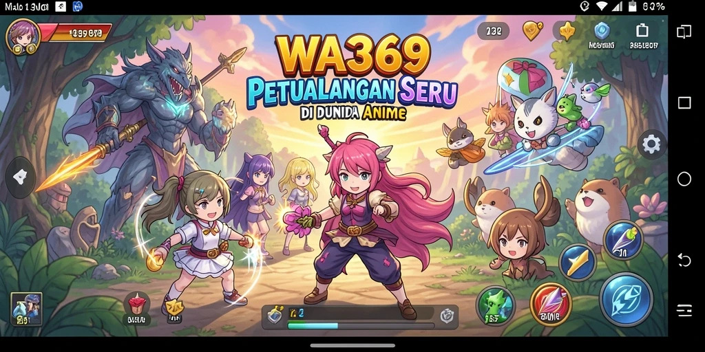 Tampilan gameplay <strong>WA369</strong> yang menakjubkan dalam dunia Anime.