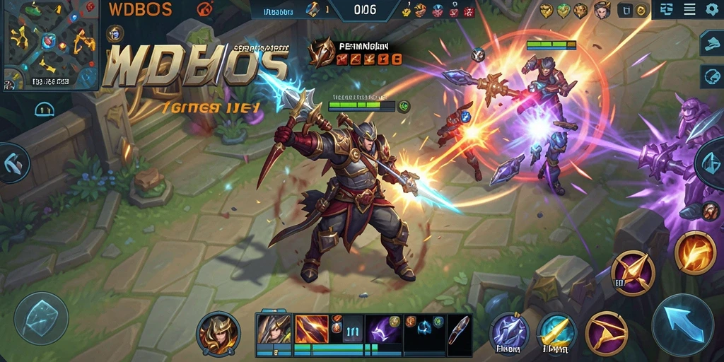Tampilan gameplay seru dalam WDBOS yang penuh aksi.
